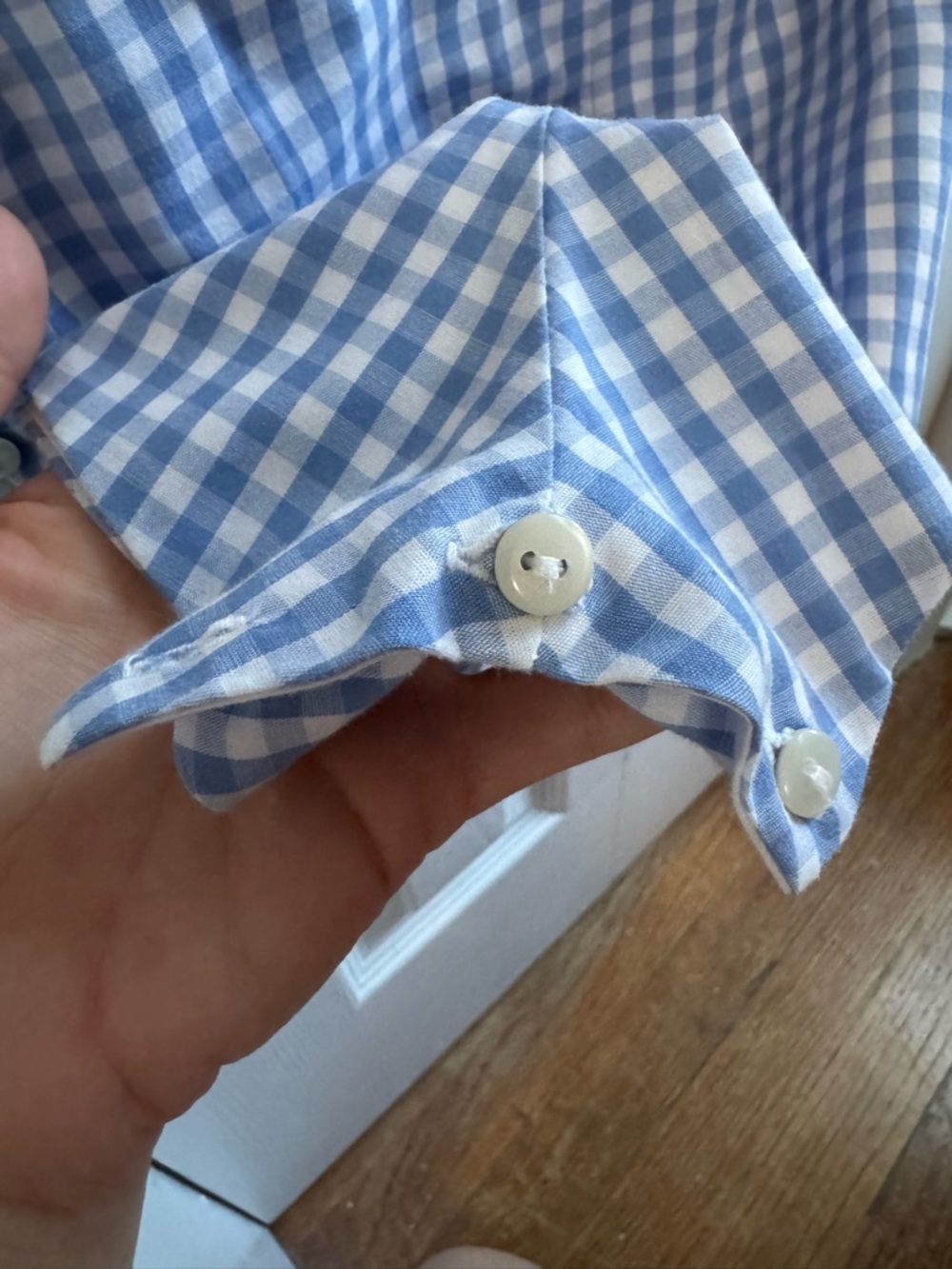Kids Blue Gingham Sailboat & Flag Romper - Picture 4 of 4